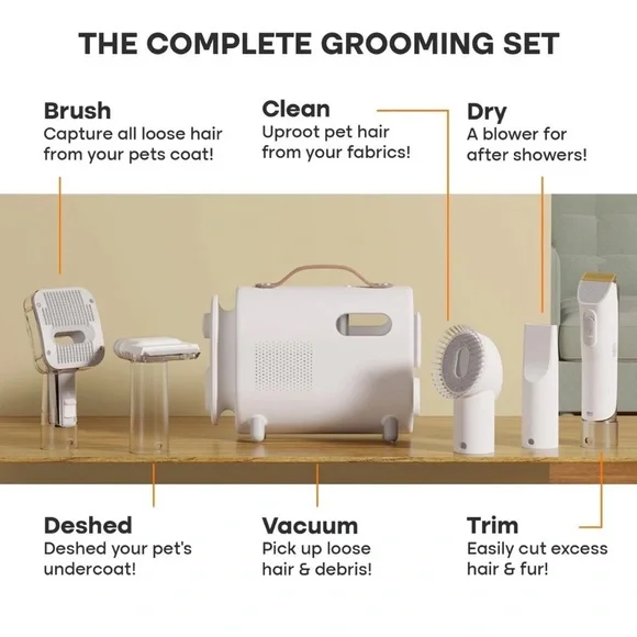 Furspet Dog Grooming Vacuum Kit